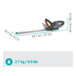 Nożyce akumulatorowe do żywopłotu GARDENA ComfortCut 50/18V P4A (bez akumulatora) 14730-55