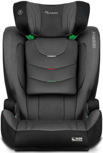 Fotelik samochodowy NUKIDO Louis Soft i-Size 100-150 cm (15-36 kg) Czarno-szary