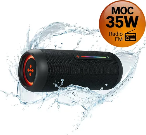 Głośnik mobilny XMUSIC BTS660 Bluetooth, Moc 35W, IP67, Bass Boost, Radio FM, MicroSD, Czarny