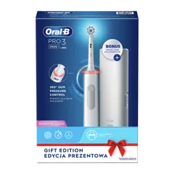 Ротационная зубная щетка Oral-B Pro3 3500 WH Sens + чехол