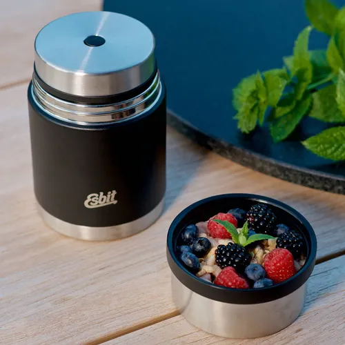 Termos na żywność Esbit Sculptor Stainless Steel Food Jug 750 ml black