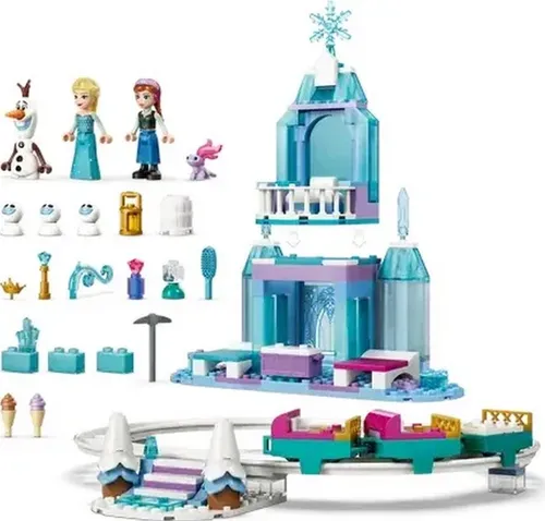 LEGO Disney Princess 43281 Lodowy zamek Elzy i śnieżna przejażdżka