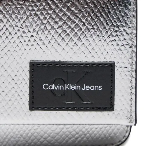 Calvin Klein Jeans portofel sculptat Ph Cb19 șarpe K60k611837 șarpe metalic 0gn