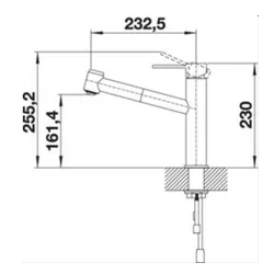 Bateria BLANCO Ambis-S 523119 Stal szlachetna