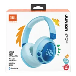 Słuchawki nauszne JBL Junior 470NC ANC Niebieski