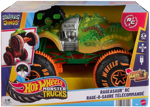 Samochód zdalnie sterowany Hot Wheels Monster Trucks Rageasaur JBH03