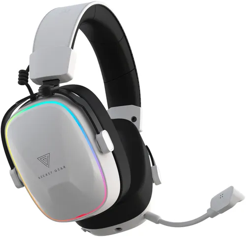 Słuchawki SECRET GEAR SX2 Bezprzewodowe, Nauszne, Dźwięk przestrzenny Biało-czarny