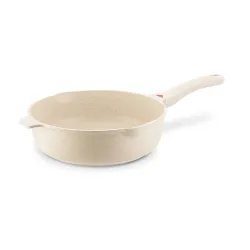 Patelnia indukcyjna głęboka z pokrywką Konighoffer Creamy Marble 28 x 8,5 cm