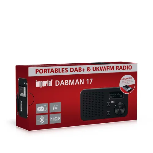 Radioodbiornik Imperial DABMAN 17 Radio FM, DAB+ Bluetooth Czarny