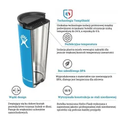 Kubek termiczny 650 ml Tumbler Hydro Flask - pacific