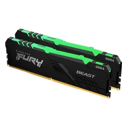 Pamięć Kingston Fury Beast RGB, DDR4, 32 GB, 3600MHz, CL18 (KF436C18BBAK2/32)