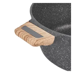 Garnek granitowy typu stone z pokrywką Konighoffer Fegato 6,2 l