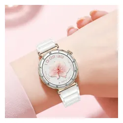 Smartwatch LUNA Bianca Ceramic Złoty