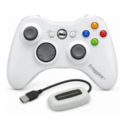 Pad FroggieX FX-X360-PC-W-WR do PC, Xbox 360 Bezprzewodowy Biały
