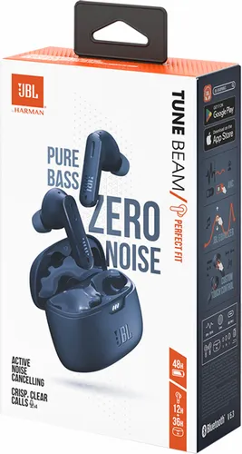 Słuchawki dokanałowe JBL Tune Beam ANC Wodoodporne Niebieski