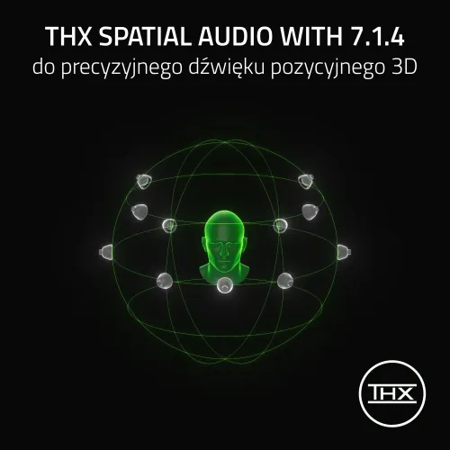 Słuchawki RAZER BlackShark V3 Bezprzewodowe, Nauszne, Dźwięk przestrzenny Czarny