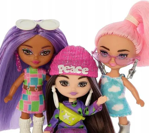 LALKA BARBIE EXTRA MINI MINIS zestaw 5 lalek HPN09