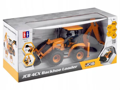 Zdalnie sterowany samochód COIL auto RC pilot koparka JCB pojazd metal żółta