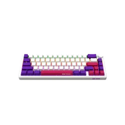 Klawiatura mechaniczna Lorgar KBP70MW Toxic Purple Biały