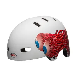 Kask rowerowy Bell Local matte white/eyes