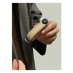 Skórzane etui na klucze Orbitkey Key Organiser Leather - sand