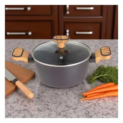 Garnek Multiclad 20Cm Z Pokrywą Bergner Bg-56036 Charcoal