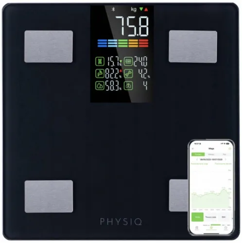 Waga łazienkowa PHYSIQ 2101 Czarny