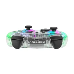 Pad Deltaco GAM-149-T do Nintendo Switch, PC Bezprzewodowy Transparent