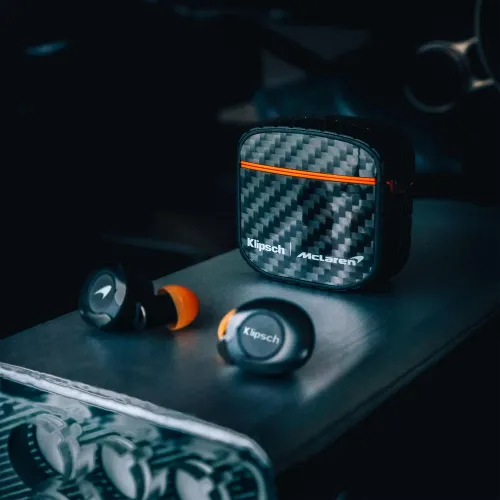 Słuchawki bezprzewodowe Klipsch T5 II True Wireless ANC McLaren Edition Dokanałowe Bluetooth 5.0