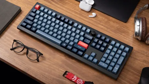 Klawiatura KEYCHRON V6 Max Wireless Switch Gateron Jupiter Red Czarno-niebiesko-czerwony