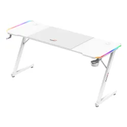 Biurko gamingowe HUZARO Hero 4.8 RGB Biały