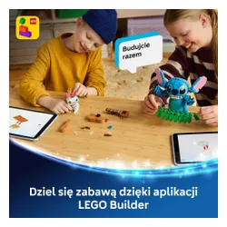 LEGO Disney 43296 Stitch i Strupka, zestaw klocków 9+