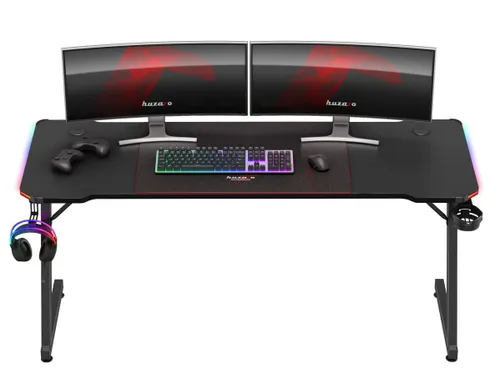 Biurko gamingowe HUZARO Hero 4.8 RGB Czarny