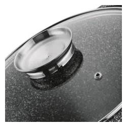 Garnek ceramiczny wysoki Konighoffer Kingstone 6,85 l okrągły z aromatyzerem i 2 nakładki