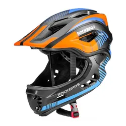 Kask rowerowy ROCKBROS TT-32SOBL-S Czarno-pomarańczowy dla Dzieci (rozmiar S)