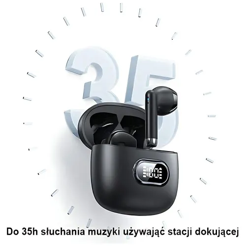 Słuchawki bezprzewodowe USAMS IA II Series TWS Douszne Bluetooth 5.3 Purpurowy