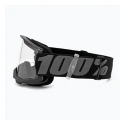 Gogle rowerowe dziecięce 100% Strata 2 Junior 50031-00001 black/clear