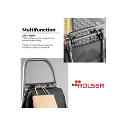 Rolser Eco Pep 2L RSG 2-wheeled Folding coș de cumpărături-granite