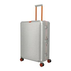 Walizka aluminiowa duża Travelite Next 75 Years Edition - silver / orange