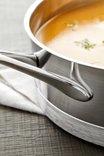 DEMEYERE Atlantis 24 cm - patelnia ze stali nierdzewnej z pokrywką