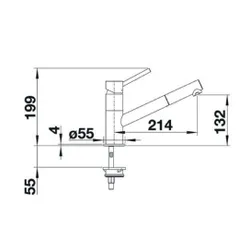Bateria BLANCO Kano-S 525040 Biały/chrom