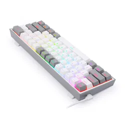 Klawiatura mechaniczna Redragon K617 Fizz RGB Red Box Switch Biało-szary