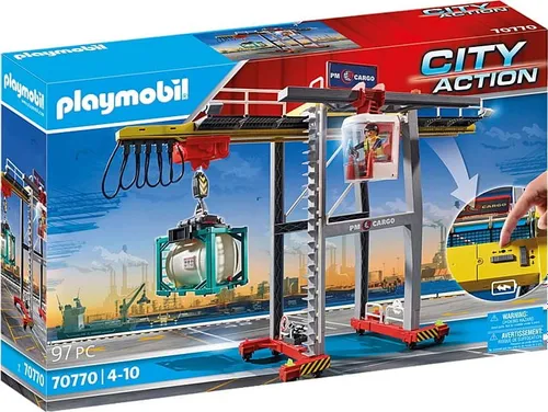 Playmobil Konteynerli Portal Vinç (70770)