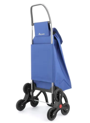 Wózek na zakupy Rolser Saquet LN, 6-kołowy na schody - blue