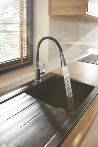 Bateria KFA ARMATURA Rumba Duo 6553-925-00 Chrom-czarny