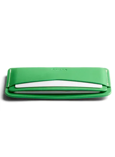 Kartownik skórzany portfel na karty Bellroy Card Slip - neon green