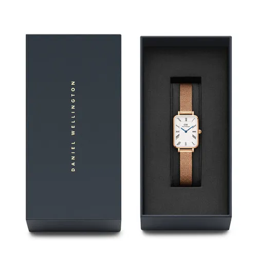 Часы Daniel Wellington Quadro Roman Numerals DW00100687 Золото