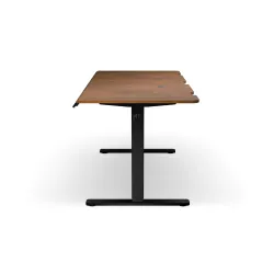 Biurko Endorfy Atlas L Electric Dark Wood 150cm Regulacja wysokości Ciemne drewno