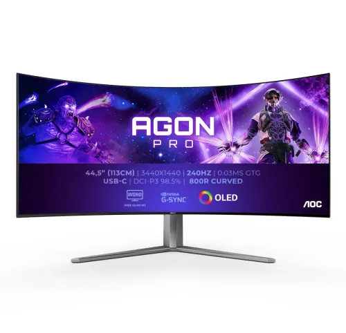 Monitor AOC AGON PRO AG456UCZD 45" UWQHD OLED 240Hz 0,03ms Zakrzywiony Gamingowy