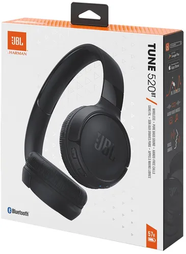 Słuchawki bezprzewodowe JBL TUNE 520 BT Nauszne Bluetooth 5.3 Czarny